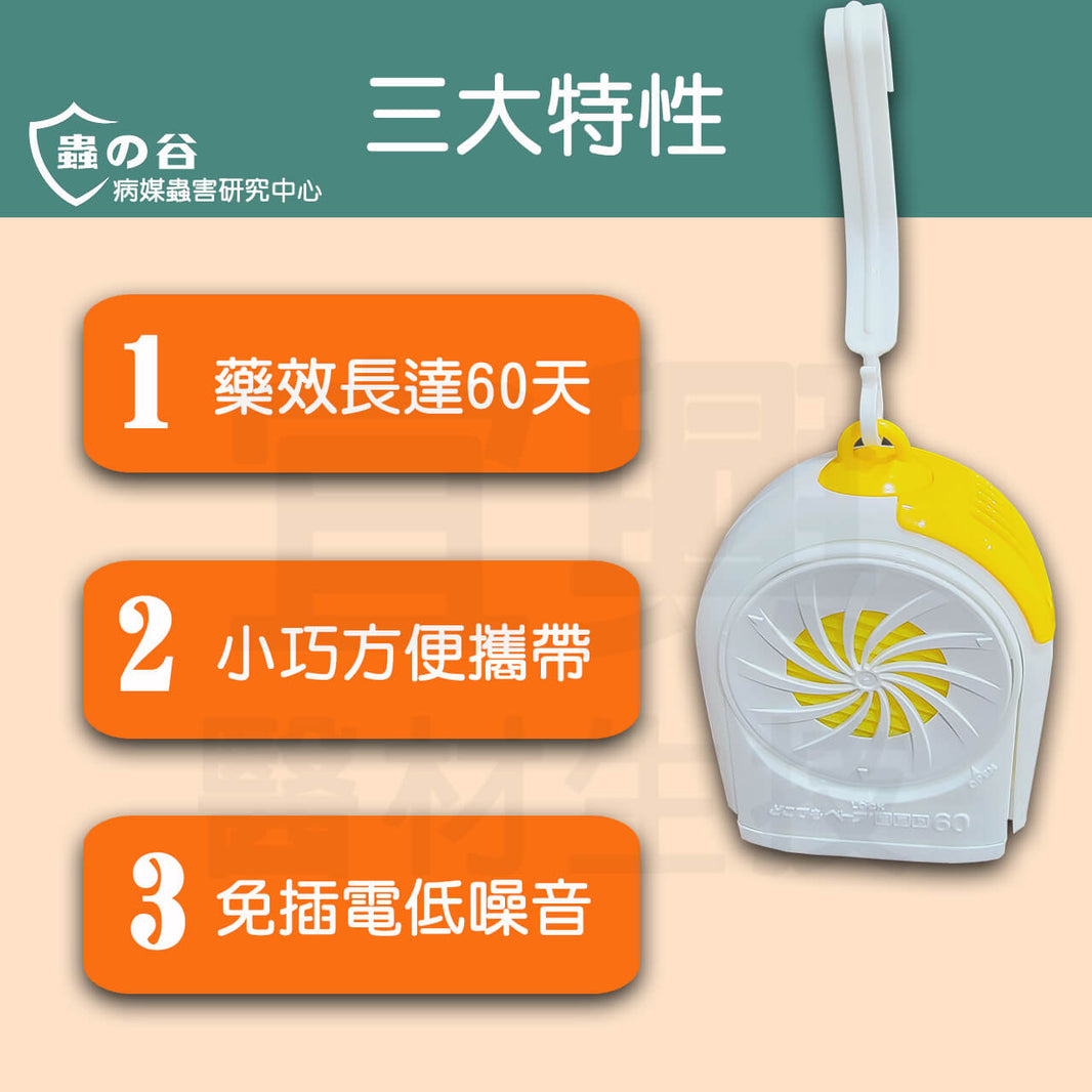 鱷魚 隨身風扇電蚊香器組(附電池)  鱷魚電風扇 補充劑